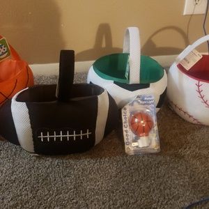 Sports themed baskets & nightlight